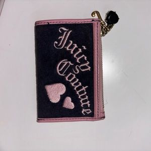 VINTAGE Juice Couture Coin Pouch (Velour/Leather)